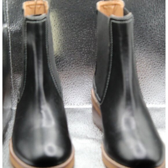 NWT Joie Women's Hippie Chelsea Boots Black Leather Size 7